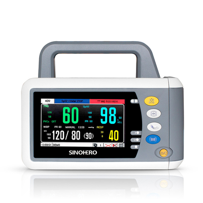 Portable Handheld Patient Vital Signs Monitor Plastic Hospital Multipara Patient Monitor Ce Certified Carrying Monitor